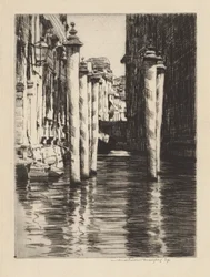 A Narrow Canal, Venice