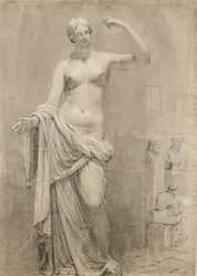 Cast of Venus with Student Sketching in Background
