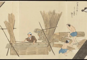 Illustrations of Uji Tea Production