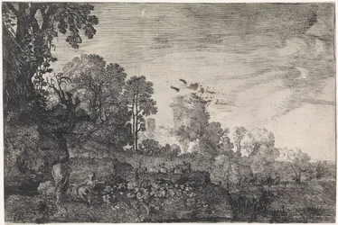 Landscape with a Herd on a Bridge