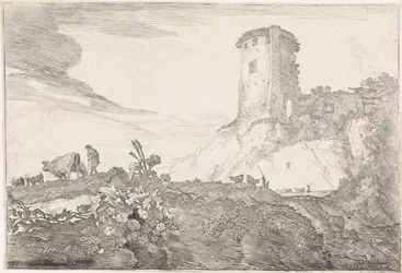 Landscape with Round Tower