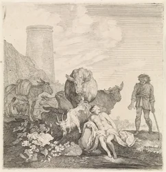 Woman Surprised While Bathing