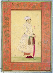 A young nobleman of the Mughal court, from the Large Clive Album