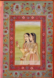 Miniature Representing Two Women