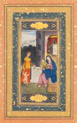 Madonna and Child Visited by Elizabeth and John the Baptist, Mughal India