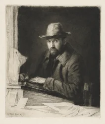 Portrait of the Artist in a Hat, No 2