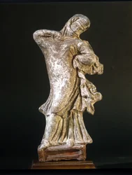 Mycenaean civilization: veiled dancer of Tanagra, 3rd century BC, Museo della Scala, Milan