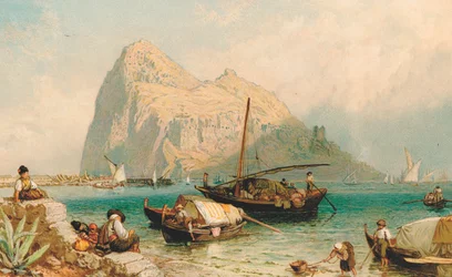 The Rock of Gibraltar, from Algeciras