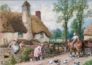 A Wayside Encounter: Ducks on a Country Road