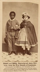 Isaac and Rosa, Emancipated Slave Children, from the Free Schools of Louisiana, 1863-1864