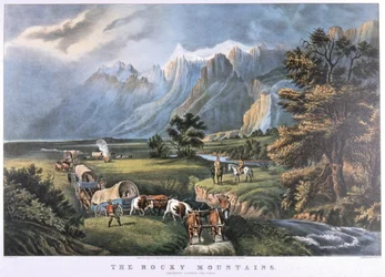 The Rocky Mountains, c1870