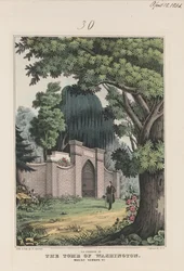 La Fayette at the Tomb of Washington - Mount Vernon Va. 1845