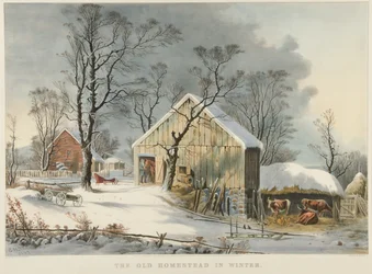 The Old Homestead in Winter