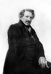 French painter inventor of the diorama and the daguerreotype, co-inventor of photography, picture by Nadar