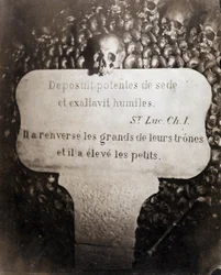 The ossuaries of the catacombs of Paris