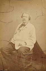 Self-portrait wearing white smock Félix Nadar