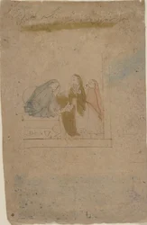 A Lady with Attendants