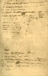 Notes regarding the Treaty of Leoben, March 1797