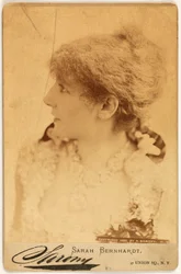 Portrait of Rosine Bernard, known as Sarah Bernhardt (1844-1923), Actress