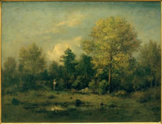 Landscape with Pond in the Forest