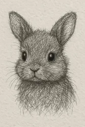 Cute Little Bunny Drawing