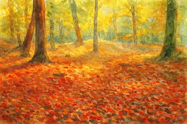 Golden Autumn Forest