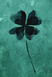Lucky Teal Clover
