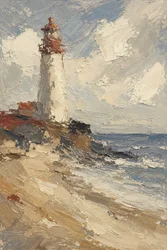 Rugged Coastal Lighthouse