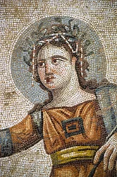 Roman mosaic in the villa House of Aion