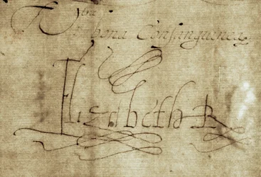 Signature of Queen Elizabeth I