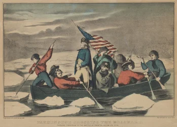 Washington Crossing the Delaware - Evening Previous to the Battle of Trenton, December, 1857-71