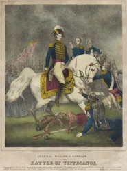 General William H. Harrison at the Battle of Tippecanoe