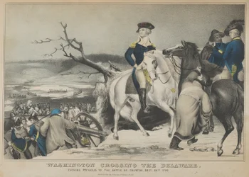 Washington Crossing the Delaware-Evening Previous to the Battle of Trenton, December 25th