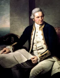 James Cook, English explorer, navigator and hydrographer, 1775-1776
