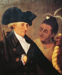 Portrait of Captain Charles Clerke, English captain and traveling companion of James Cook, painting by Nathaniel Dance-Holland