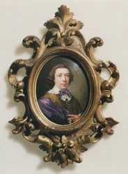 Self-Portrait Holding a Pendant