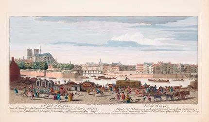 18th Century View of Paris, France