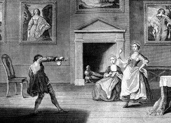Battledore and Shuttlecock, 1743