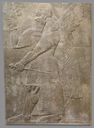 Relief panel, Neo-Assyrian, c.883-859 B.C.