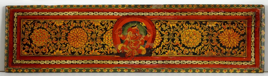 Book cover from a Shaiva manuscript