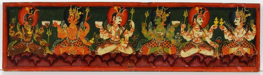 Book cover from a Shaiva manuscript