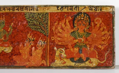 Detail (Devimahatmya manuscript cover)