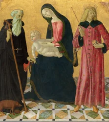 Madonna and Child with Saint Anthony Abbot and Saint Sigismund