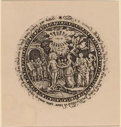 Triumphant Christ with Prophets and Saints