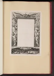 Border Illustration with Heaven and Hell "Corpora S.S."