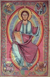 Christ in Majesty, from the Stavelot Bible
