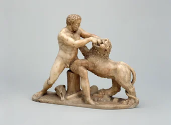 Hercules wrestling the Nemean Lion