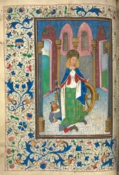 Catherine of Alexandria with the Roman Emperor Maxentius