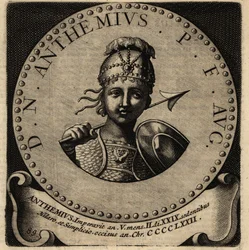 Portrait of Roman Emperor Anthemius