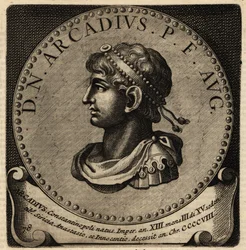 Portrait of Roman Emperor Arcadius